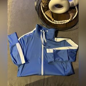 🔥RLX Ralph Lauren Wicker Full Zipper Jacket Color:Blue /White Size:M